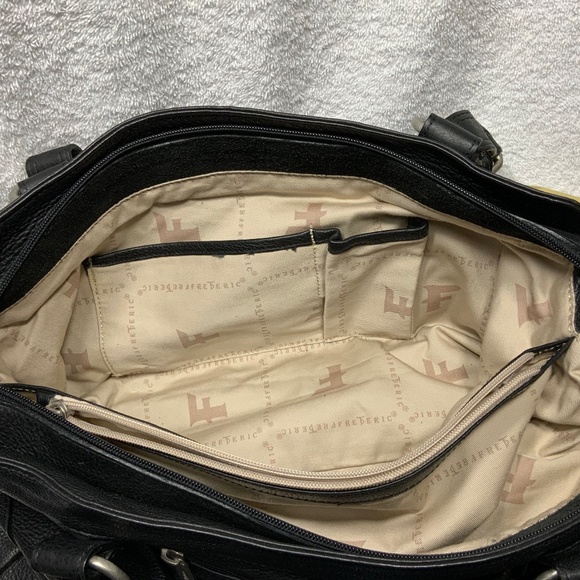 NWT - Frederic T of Paris Black Leather Satchel - Picture 8 of 16